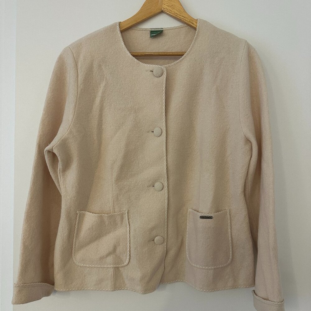 Pure wool white sweater